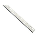 Cremaillere 3201 double perforation hauteur 95cm epoxy blanc