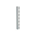 Cr�maill�re double en acier - entraxe 32 mm - d�cor : gris aluminium - longueur : 1400 mm - ral : 9006 ...