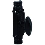 Cr�mone 43 / ry59 fonte en applique bouvet - bouton standard fonte - noir 9005