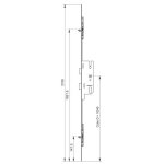 Cremone gu europa t20 50 / 2150 ferco
