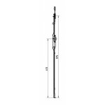 Roto - cr�mone of nt sortie de tringle f8 hp fixe - longueur (mm) : 575 - hff (mm) : 801 - 1000 - hauteur ...