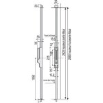 Crmone pompier type st 741  poigne basculante sans tringle coloris blanc - vachette