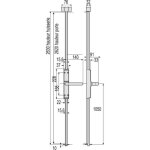 Vachette - crémone pompier type st 742 cfpf pour porte coupe feu à poignée rotative sans tringle coloris ... Vachette - crémone pompier type st 742 cfpf pour porte coupe feu à poignée rotative sans tringle coloris ...