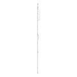 Cr�mone serrure pf h100 avec sortie de tringle - type de verrouillage : 1 galet e - axe de fouillot (mm) ...