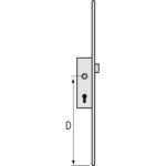 Ferco - cr�mone verrou jet � larder cote d 400 mm longueur 1100 mm pour ch�ssis 1 vantail avec fouillot ...