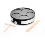 Cr�pi�re �lectrique kitchencook minicrepenx acier inoxydable 1200 w