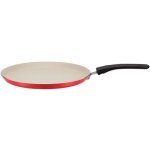 Crepiere avec �taleur - gsw - 456715 - aluminium - ext�rieur rouge silicon� - 26 cm - tous feux dont ...