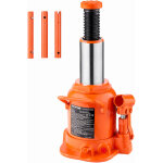 Cric bouteille hydraulique 20 t, cric bouteille soude avec longue poignee en 3 sections, gamme de levage ...