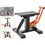 Cric de moto 200 kg hauteur de levage 25, 5 - 46 cm pont elevateur hydraulique avec selles antiderapantes ...