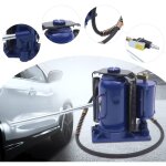 Cric pneumatique hydraulique � bouteille avec pompe manuelle 20 tonnes pour r�paration de camions, remorques ...