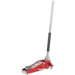 Cric rouleur hydraulique aluminium, 1, 5 tonne, 595 x 295 x 180 mm, 90 - 358 mm, cric de service, cric ...