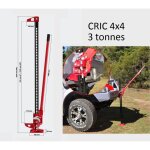 Cric pour vhicule 4x4 tout terrain 3000 kg farm jack