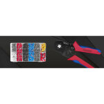 Crimp tool kit with 1200 wire end ferrules 22 10 awg