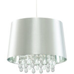 Searchlight - cristal plafond pendentif luminaire salon lampe suspendue art soie argent projecteur Searchlight - cristal plafond pendentif luminaire salon lampe suspendue art soie argent projecteur
