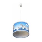 Plafonnier enfants bleu animaux noah cr 99 - 007 - 01 - 120