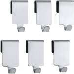 Crochet acier inox pour barre de crdence premium, crochet ustensile cuisine suspension murale, lot de ...