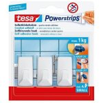 Crochets adhsifs tesa blancs petits x3