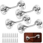 Crochet cabine 2 pi�ces 75mm crochet fermeture porte crochets de temp�te en acier inoxydable fen�tre ...