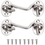 Crochet de cabine 2 pi�ces crochet fermeture porte crochet de cabine en acier inoxydable pour fen�tre ...
