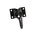 Chapuis - crochet mobile acier zingu noir 7mm platine 70x45mm uc1