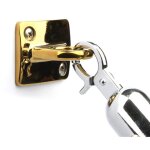 Crochet mural pour cordon de potelets de tapis rouge - laiton