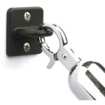 Crochet mural pour cordon de potelets de tapis rouge - noir