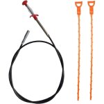 Crochet de nettoyage drain 160cm, pince flexible, pince � griffes, nettoyeur de drain