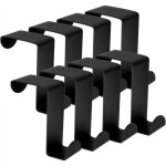 Crochet de porte, 8 x pat�re porte en acier inoxydable en forme de z, crochets pour rebord de porte tiroir, ...