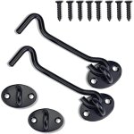 Crochet porte, loquet porte, 2 pi�ce fermeture porte, crochet fermeture porte, 8 pouce crochet contrevent ...