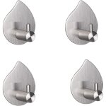 Crochet porte - serviettes mural en inox bross 304 [4 pices] - argent - porte - serviettes design sans ...