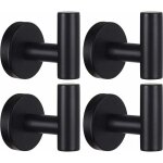 Crochet porte - serviettes mural crochet porte - manteau salle de bain crochet de robe noir mat sus 304 ...