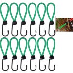 Crochets tendeurs de 12 pi�ces, crochets tendeurs de b�che, tendeurs de camping �lastiques avec crochets, ...