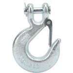 Crochet de treuil, 3 / 8' remorque u - hook treuil 1' large ouverture 18 000 lb charge avec verrouillage ...