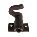 Crochet de tringle inf�rieur espagnolette marron