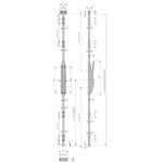 La croisee ds - cr�mone pompier � levier type d�esse coloris gris aspect inox - la crois�e ds