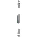 La croisee ds - cr�mone pompier sevad laqu� gris aluminium ral9006 ds8250 - 0 - 007