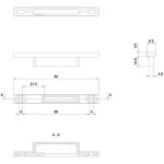 G�che type 2233 pour fermetures encastr�es s�rie 6790 pour coulissant menuiserie aluminium - la crois�e ...