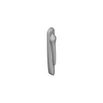 La croisee ds - poign�e 20� ext�rieur 5511 saillie r�duite - gris inox claro - gauche - ds5511 - g870 ...