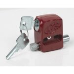 La croisee ds - verrou de baie vitr�e semi auto rouge