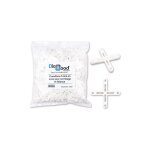 Croisillons en croix pour carrelage et fa�ence avec forme ajour�e - pack de 500 pi�ces - dimensions 37 ...