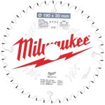 Csb ms w 190 x 30 x 2. 4 x 40t circular saw blade - milwaukee Csb ms w 190 x 30 x 2. 4 x 40t circular saw blade - milwaukee