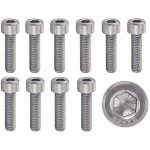 Csparkv - 100 pcs m5x20 mm t�te cylindrique vis m5 x 20mm chc � 6 pans creux (cl� allen) acier inoxydable ...
