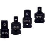 Csparkv 4 pcs adaptateur douille, de prise polyvalents pour cl� � chocs - 1 / 4 � 3 / 8, 3 / 8 � 1 / ...