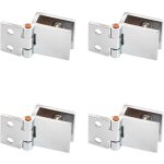 Csparkv - 4 pi�ces charni�re meuble porte en verre, charni�re � pince, clip de porte en verre, convient ...