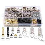 Csparkv - 415 pcs crochet tableau mural accroche murale support cadre crochets metal pour cadre photo ...