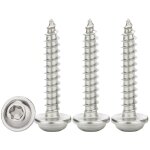 Csparkv 50 pi�ces vis � t�le autoperceuses m3x20mm, vis autoforeuse torx avec rondelle acier inoxydable ...