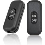 Csparkv 60x26x16mm lot de 2 interrupteur lampe de chevet, interrupteur noir, interrupteur bipolaire 6a ...