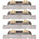 Csparkv - assemblage de rouleau de porte coulissante, roulement d'accessoire de fen�tre 4 pi�ces pour ...