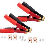 Csparkv pince crocodile 1000a pince batterie voiture 16cm, pince crocodile en cuivre pur avec gaine isolante, ...