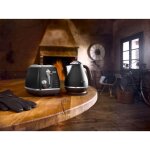 Ctov 2103. bk icona vintage toaster schwarz - delonghi